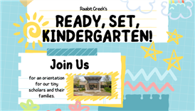  Ready, Set...Kindergarten April 23rd, 8:30-9:40